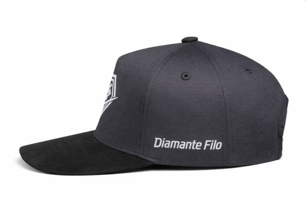 Black/White Diamante Filo Hat