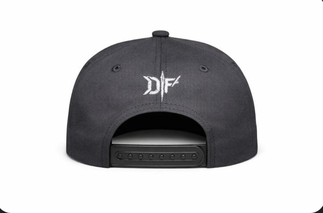 Black/White Diamante Filo Hat